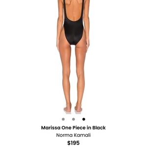Norma Kamali Black Marissa One Piece Swimsuit